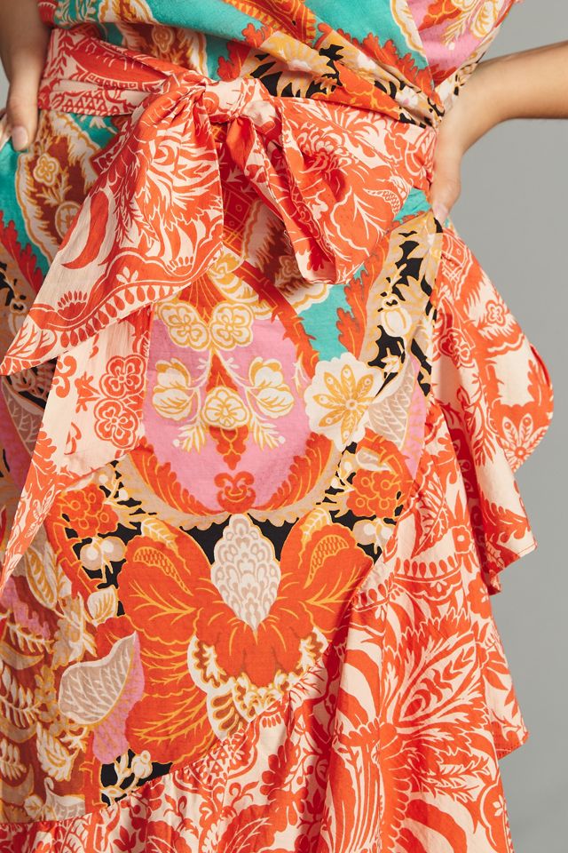 By Anthropologie V-Neck Wrap Dress #9