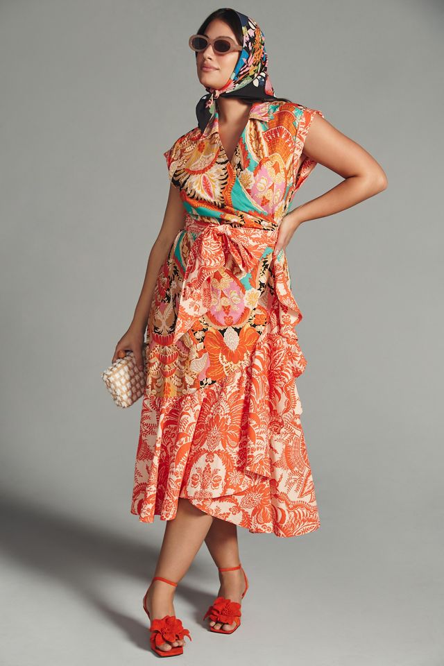By Anthropologie V-Neck Wrap Dress #5