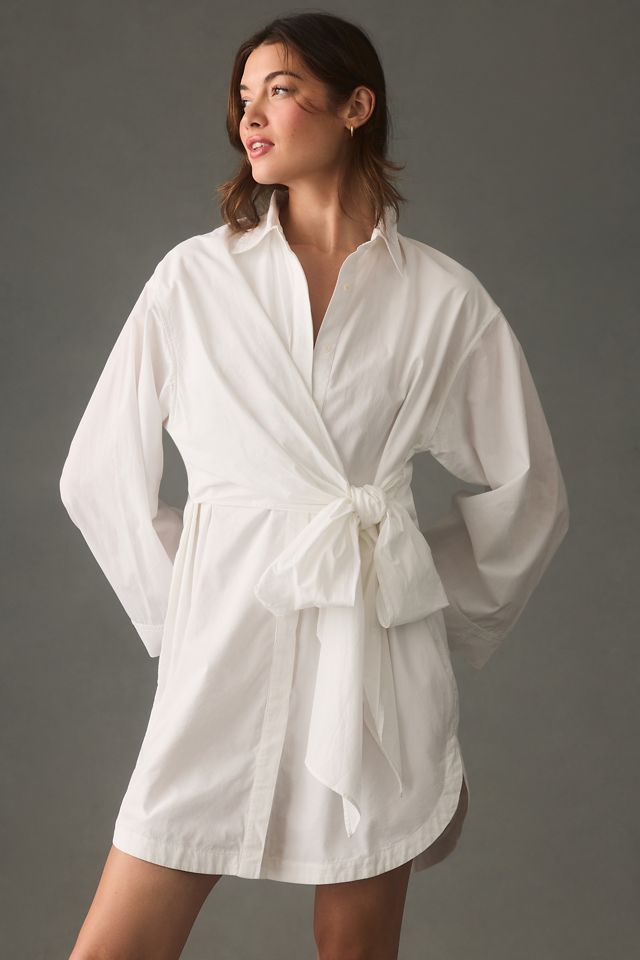 Maeve TieWaist Mini Shirt Dress Anthropologie UK