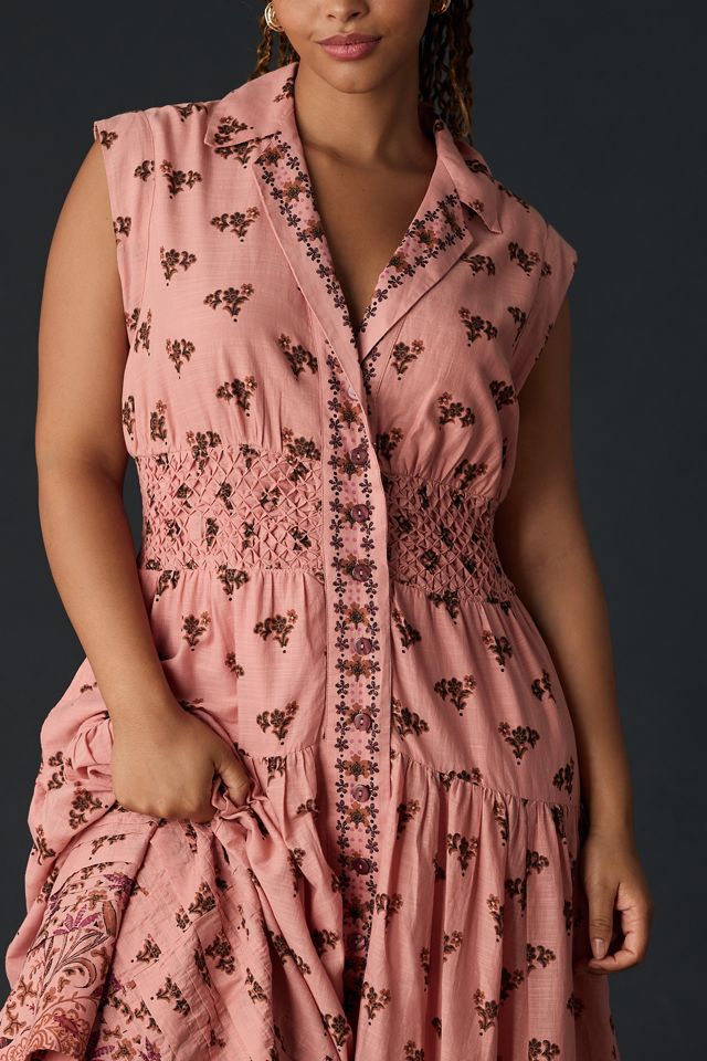anthropologie printed button down shirt dress Printed Buttondown Shirt Dress
