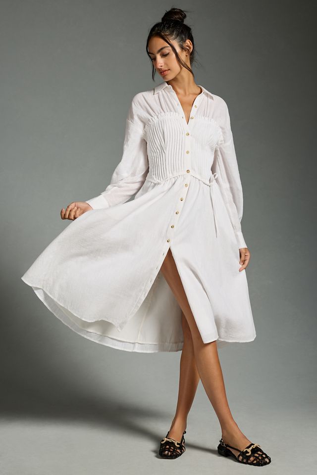 button down shirt dress with corset SAFRISIOR Women Button Front Pleated Mini Shirt Dress Summer Short Sleeve  Striped Blouse Casual Corset Dresses at Amazon Women's Clothing store