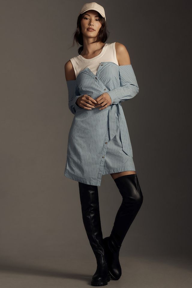 Long sleeve hot sale tank dress