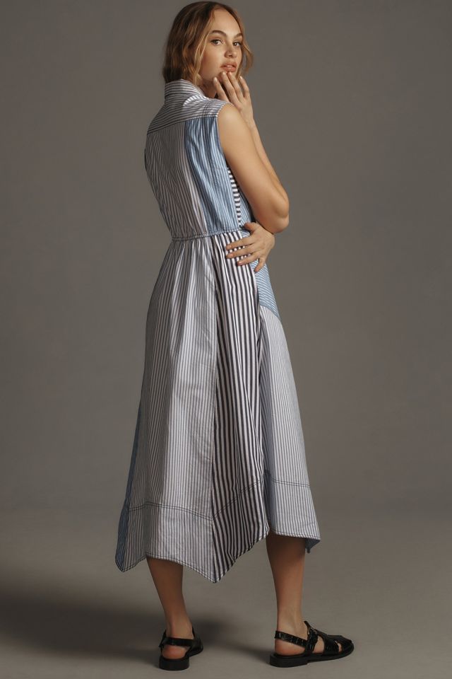 princess polly baby blue dress Asymmetrical Button-Down Shirt CB2420 main image 0