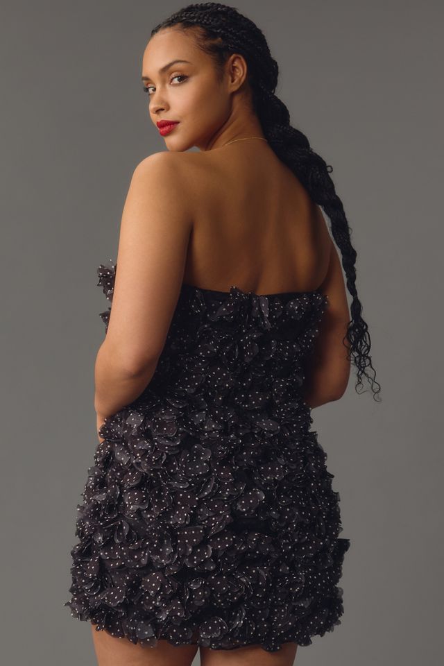 Vestido Mini de Lunares Fruncido By Anthropologie #5