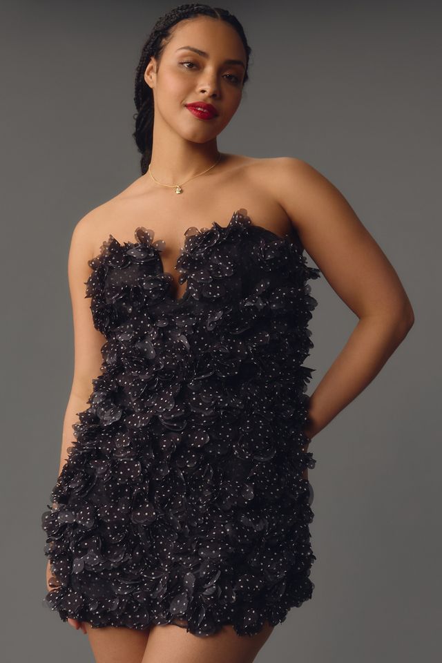 Vestido Mini de Lunares Fruncido By Anthropologie #4