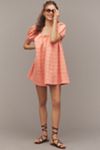 Maeve Scoop-Neck Mini Swing Dress