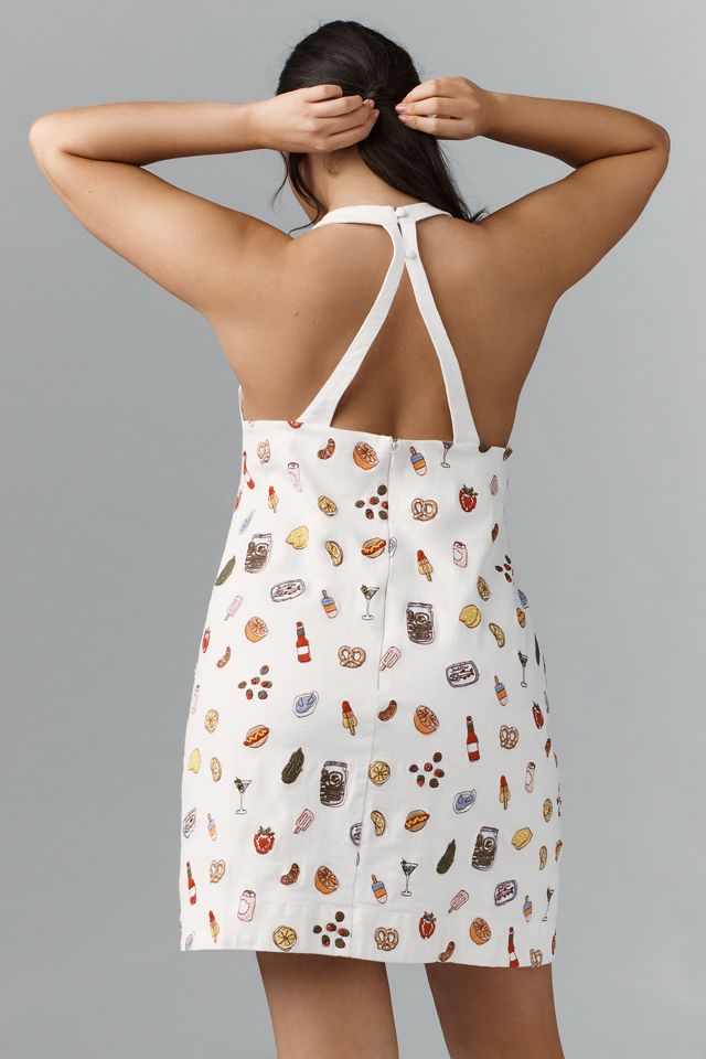 Maeve Sleeveless Beaded Shift Mini Dress #5