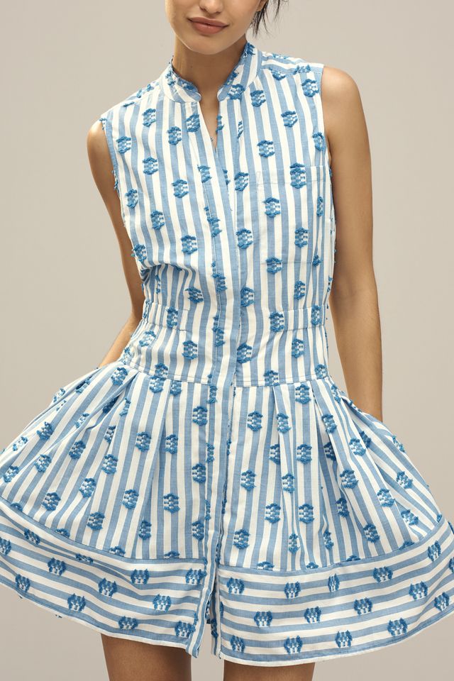 Maeve Sleeveless V-Neck Fit & Flare Shirtdress #3