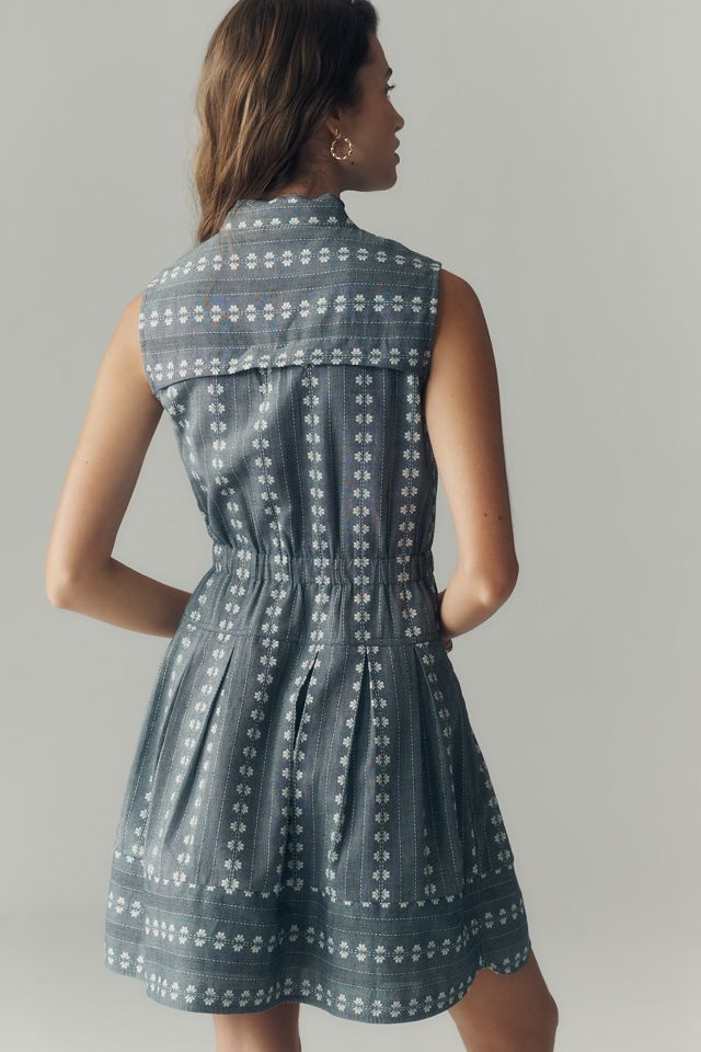 Maeve Sleeveless V-Neck Shirtdress #2