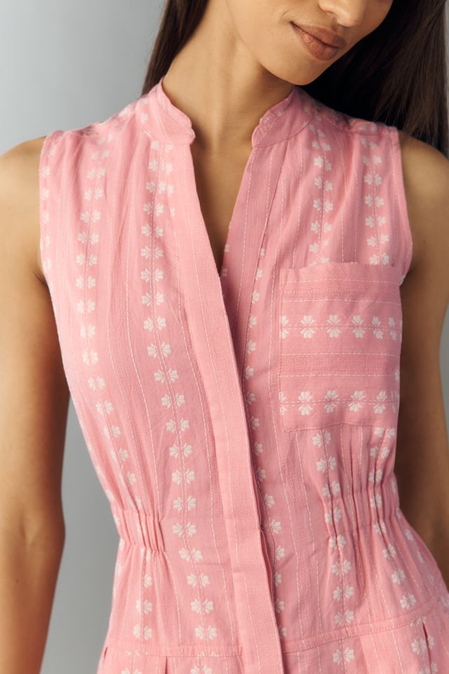 Maeve Sleeveless V-Neck Shirt Dress | Anthropologie