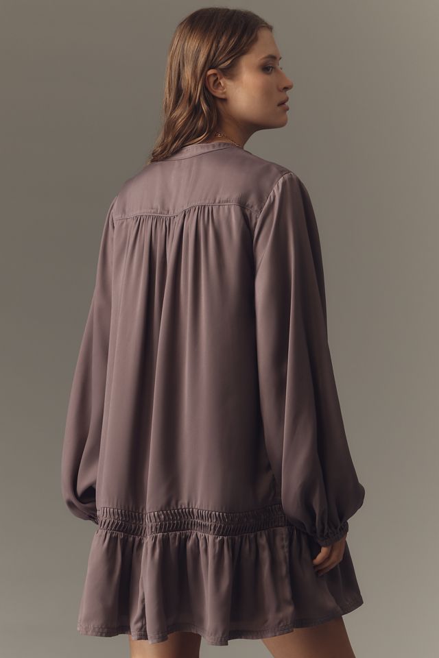 Pilcro Long-Sleeve V-Neck Mini Shirt Dress #3
