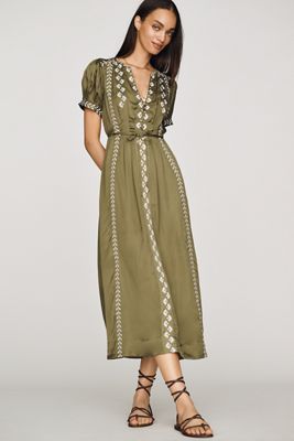 olive green dress anthropologie Green Bridesmaid Dresses | Sage, Emerald & Olive Dresses