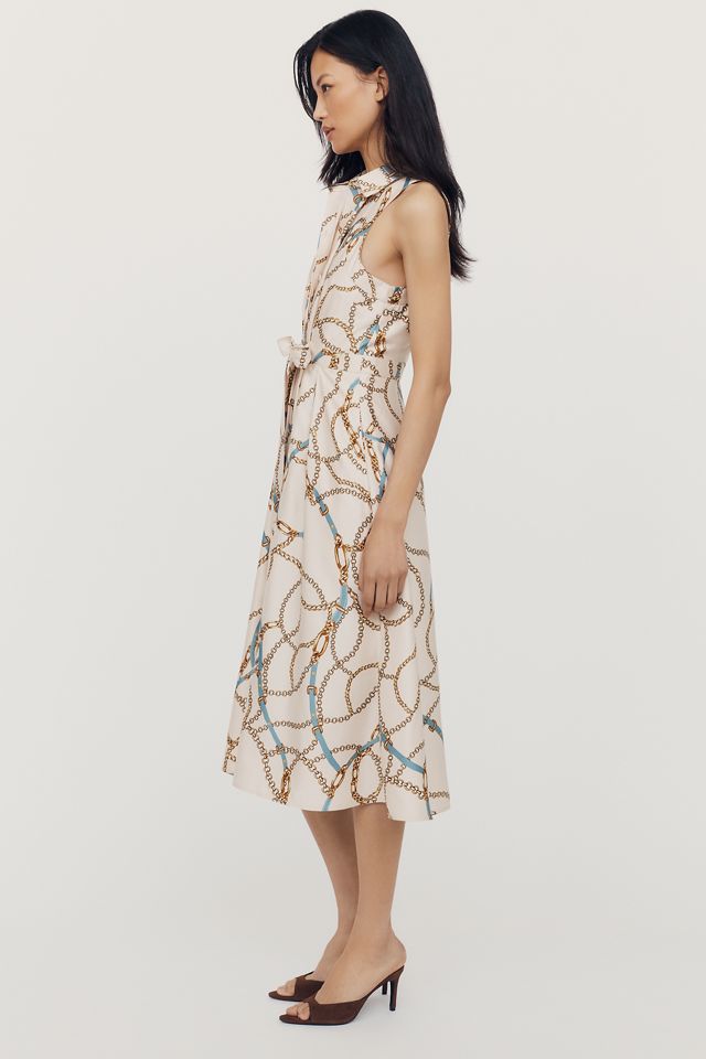 Maeve Satin Tie Twist Midi Dress #2