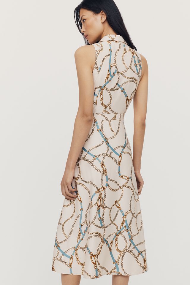 Maeve Satin Tie Twist Midi Dress #3