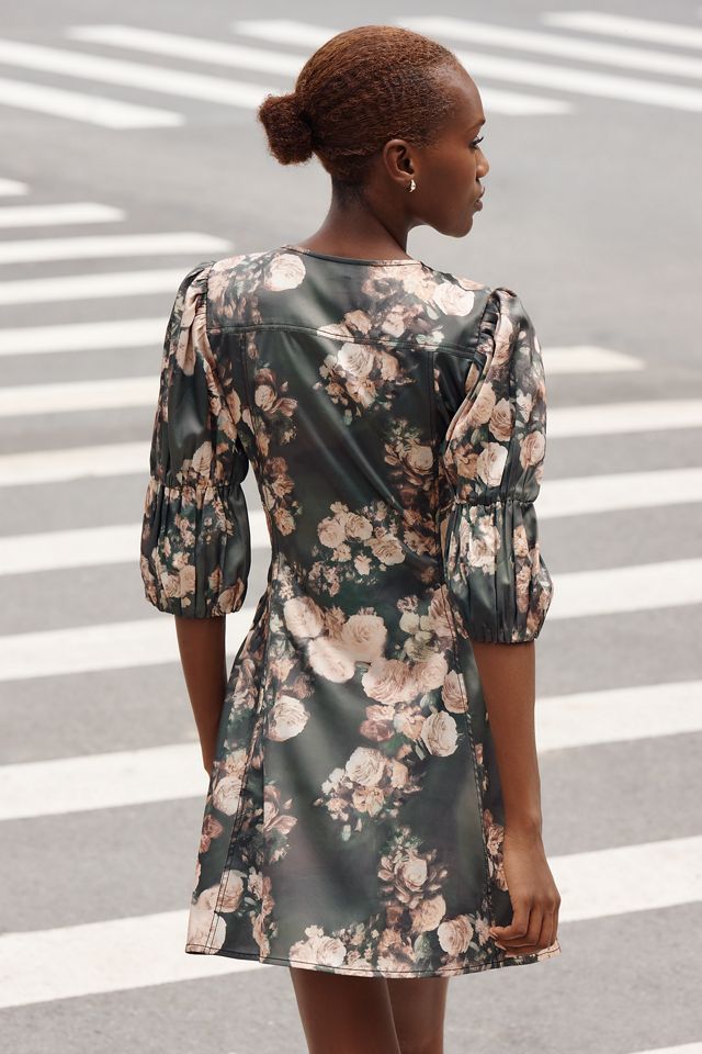 Pilcro Puff-Sleeve Slip Mini Dress #1