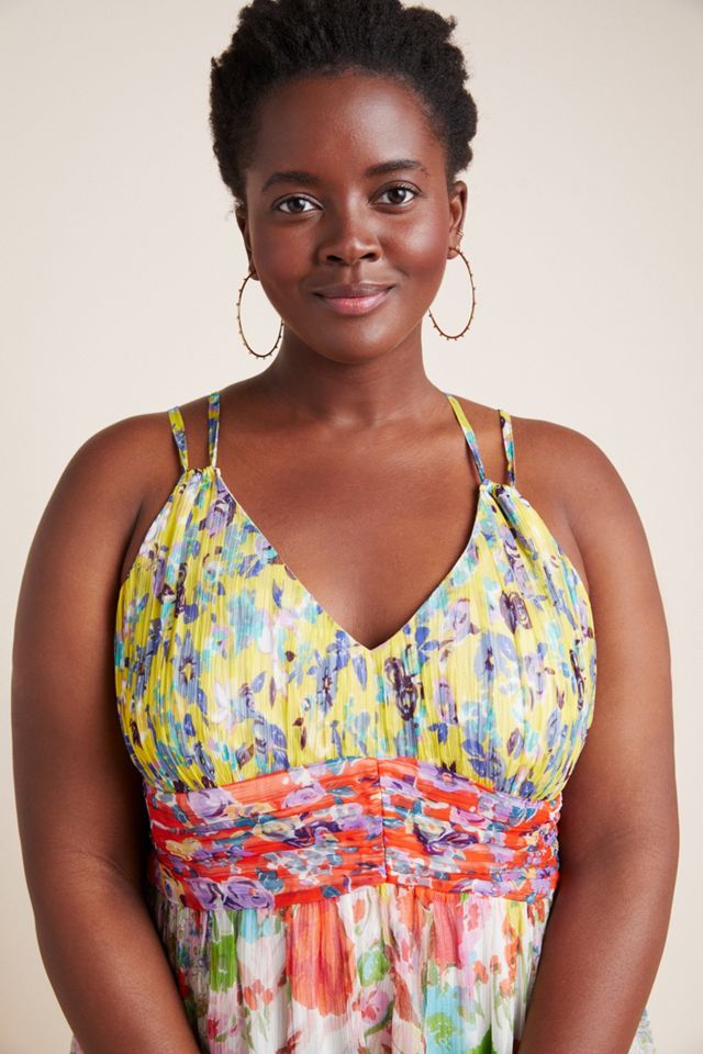 anthropologie malibu floral maxi dress Anthropologie + Malibu Floral Maxi Dress