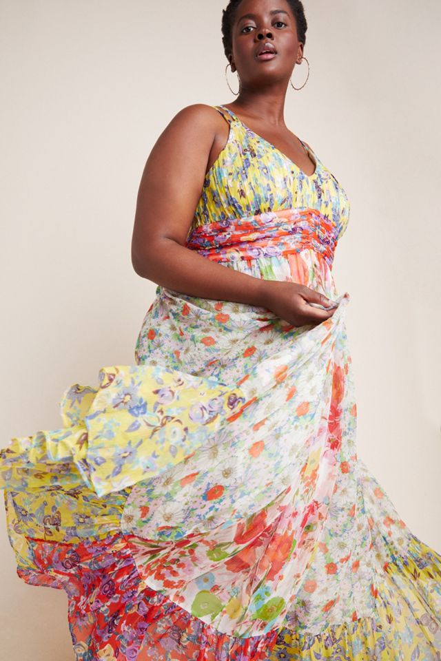 anthropologie malibu floral maxi dress Anthropologie + Malibu Floral Maxi Dress