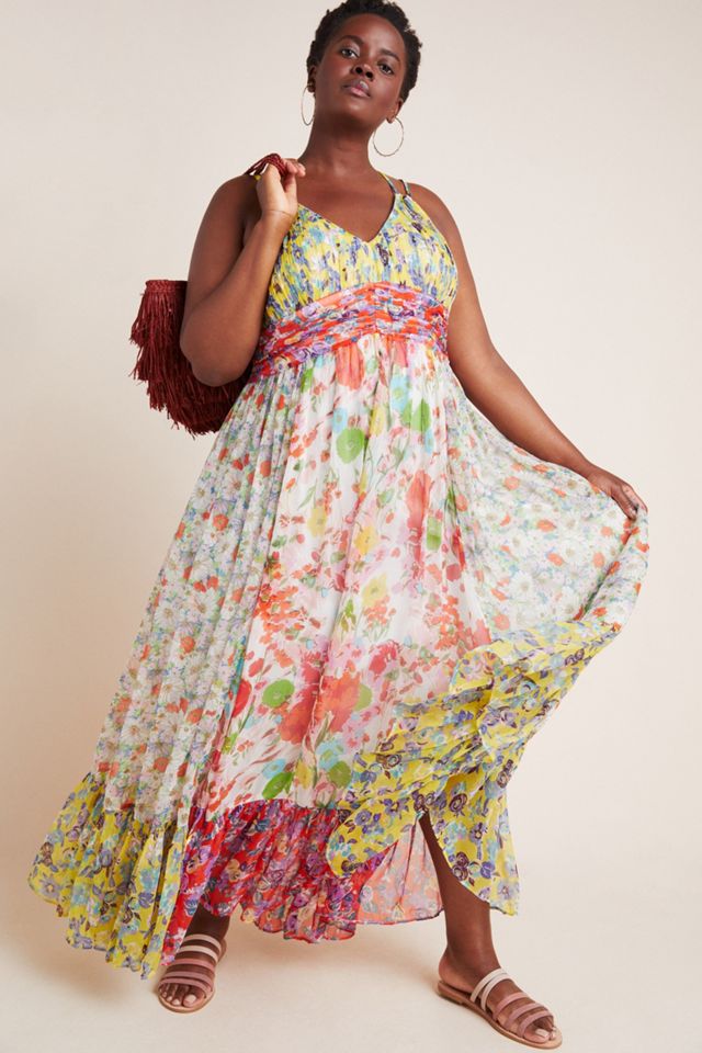 malibu boho maxi dress Louise Roe wearing boho paisley maxi dress in Malibu 0