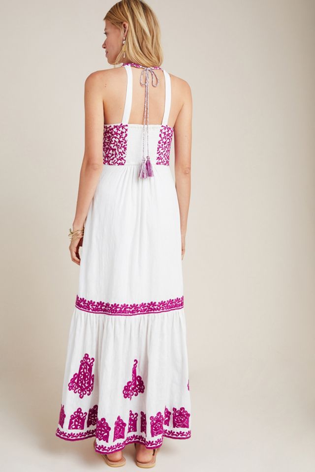 Manuela Embroidered Midi Dress