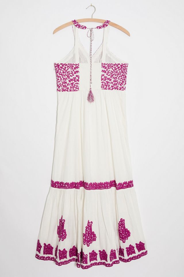 manuela embroidered midi dress EMANUELA DRESS