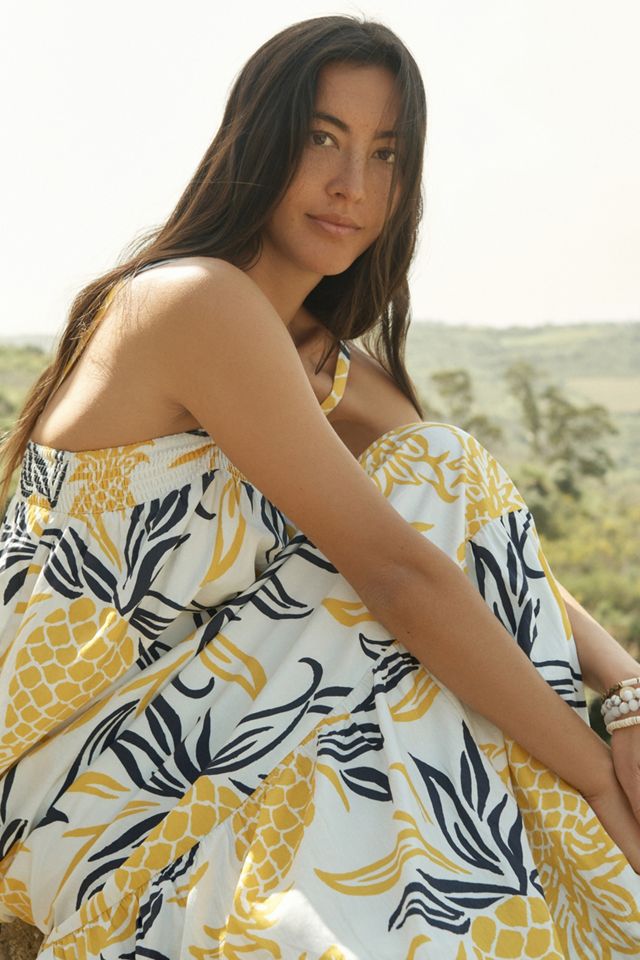 Floral Flounced Maxi Dress #1