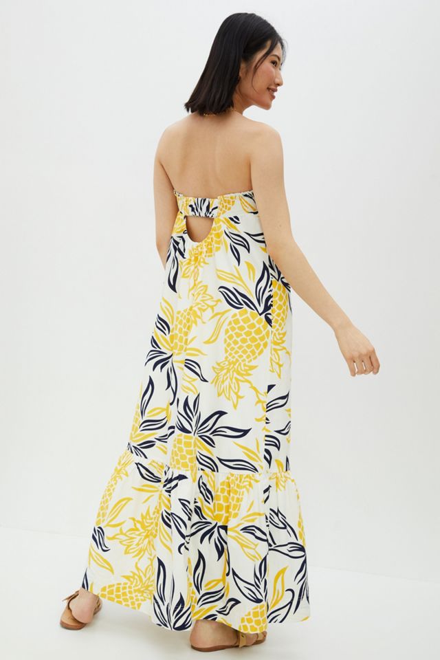 Floral Flounced Maxi Dress #4