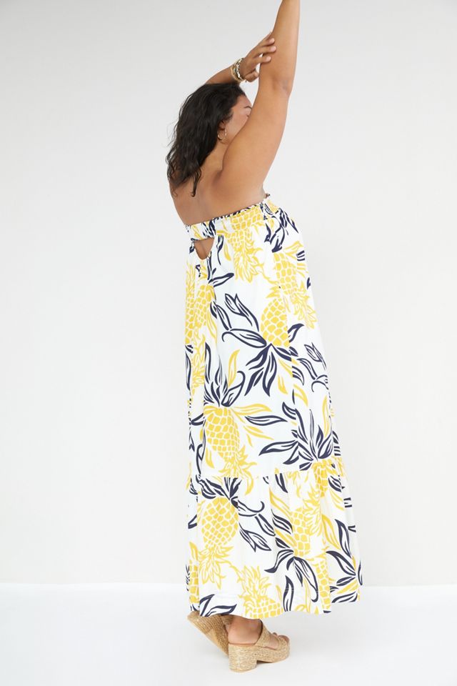 Floral Flounced Maxi Dress #8