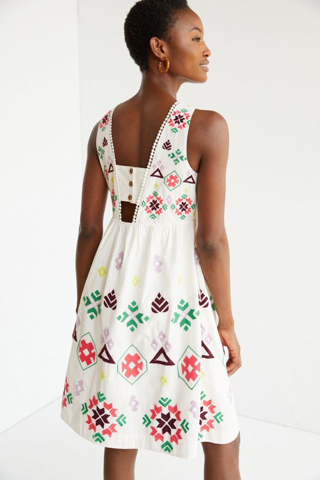 Embroidered Mini Dress #3