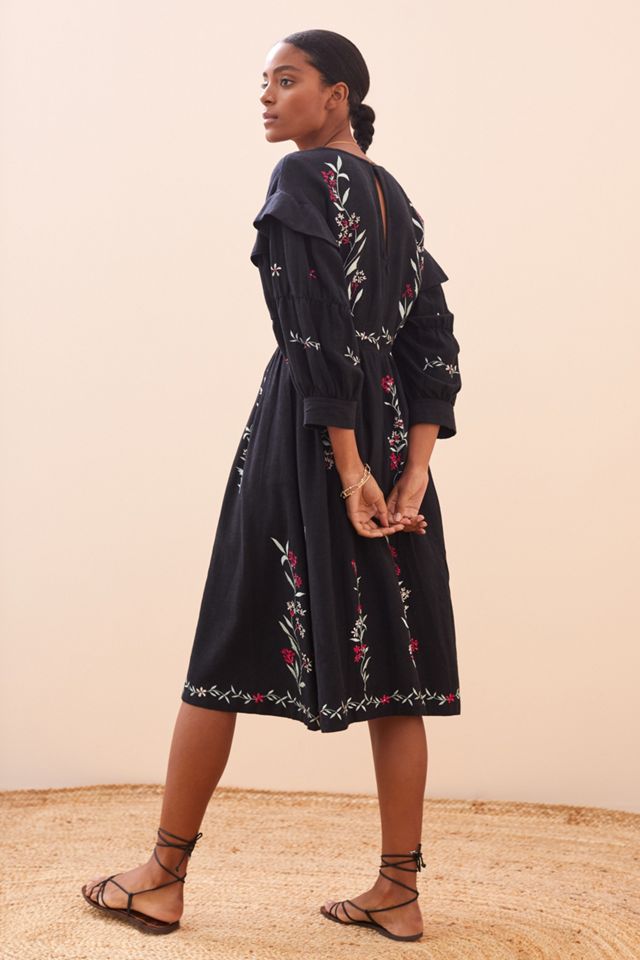 Embroidered Midi Dress #2