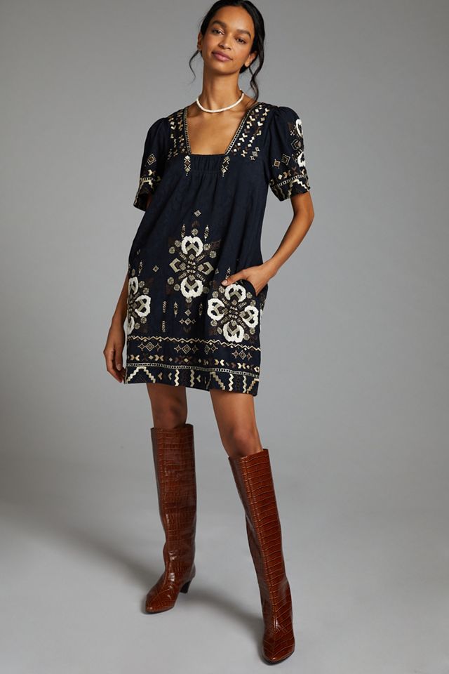 Embroidered Tunic Dress #3