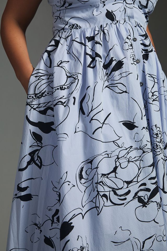 fitted midi dresses Empress Midi Dress Orange — Midi Dresses