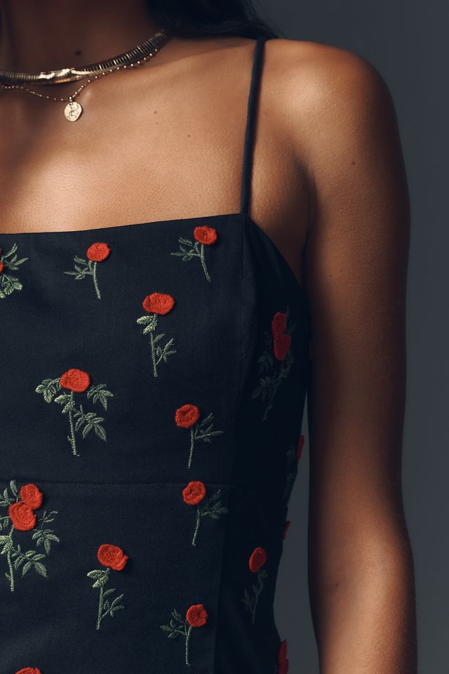 The Brynne 3D Spaghetti-Strap Dress by Maeve #4