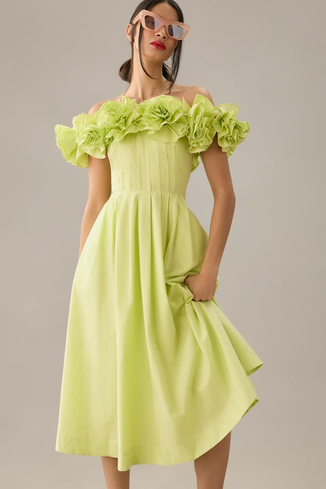 The Corina Ruffled Dress by Maeve #4