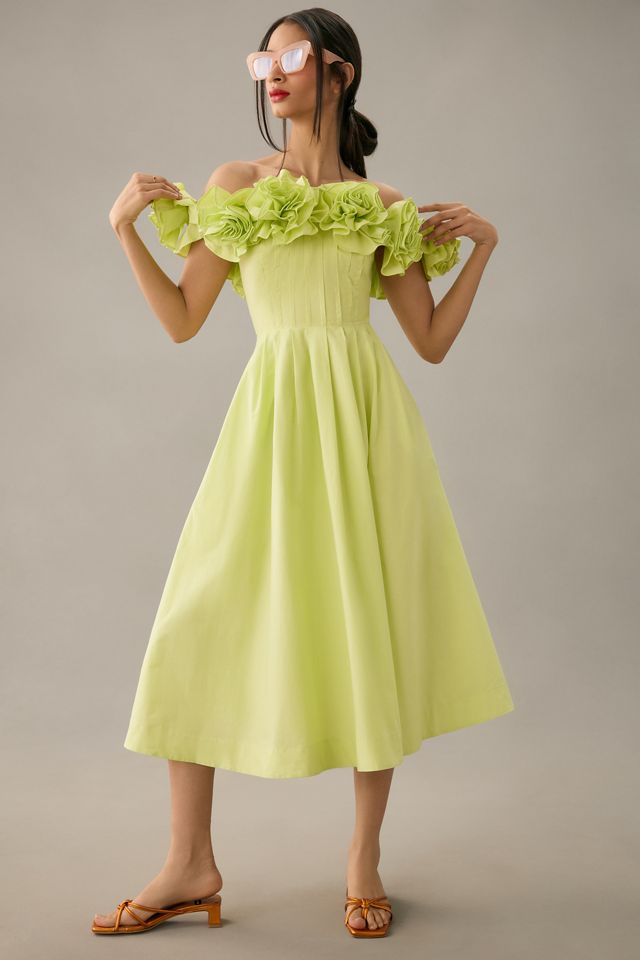 The Corina Ruffled Dress by Maeve #1