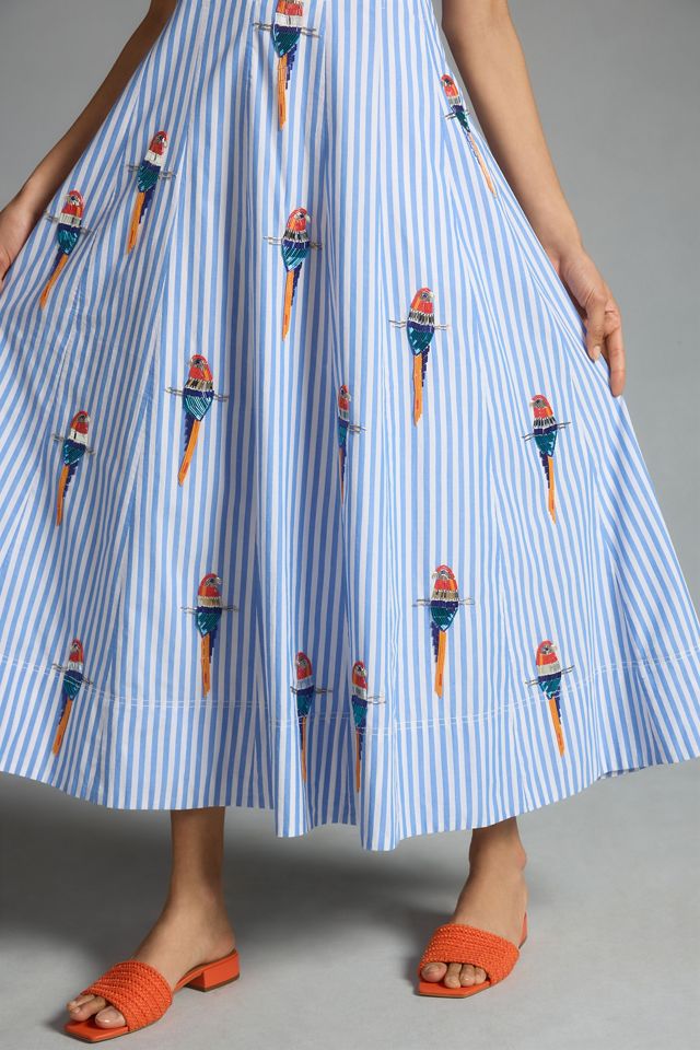 Robe longue trapèze nouée à l'arrière Maeve #1