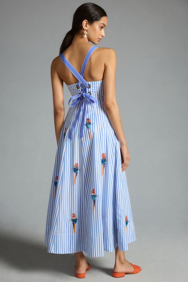 Robe longue trapèze nouée à l'arrière Maeve #2
