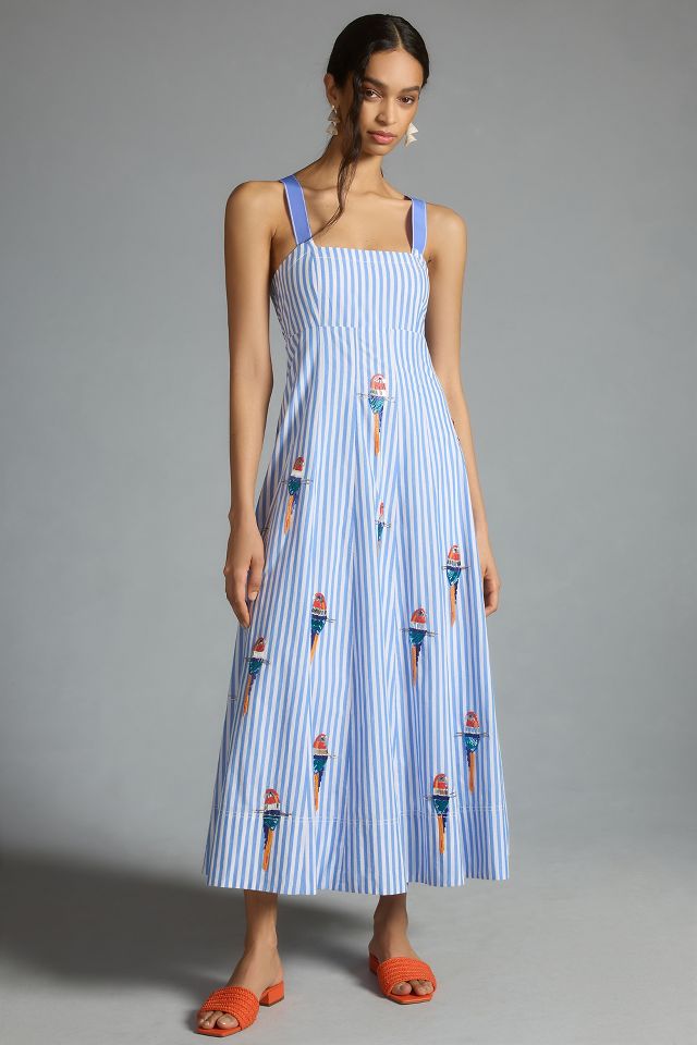 Maeve Tie Back A Line Maxi Dress