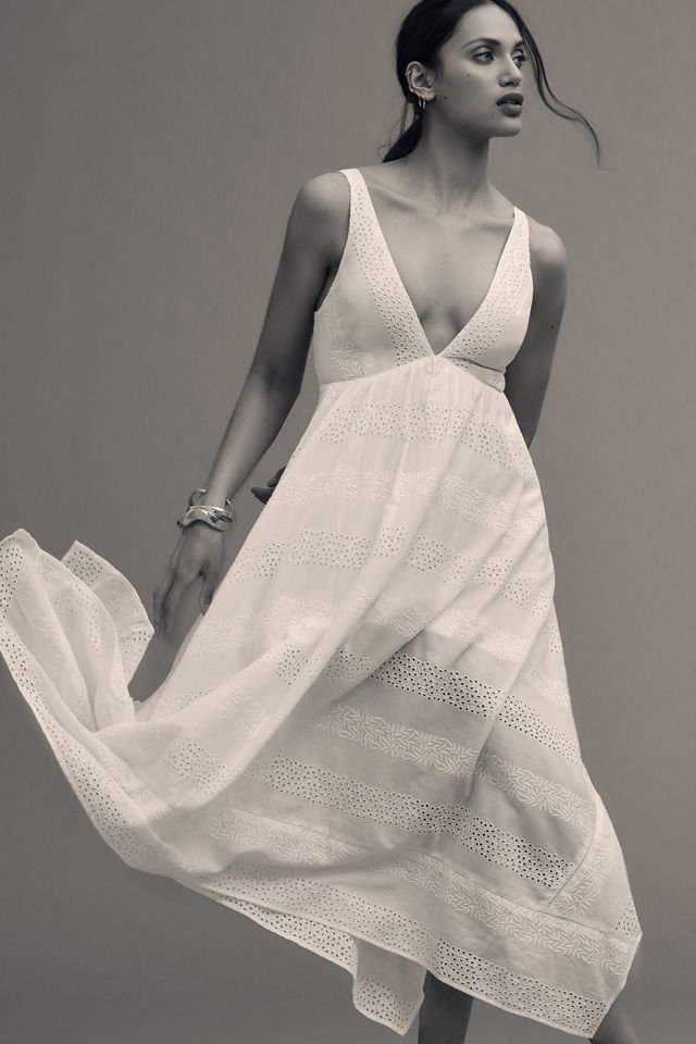 The Leia Eyelet Handkerchief-Hem Dress #2