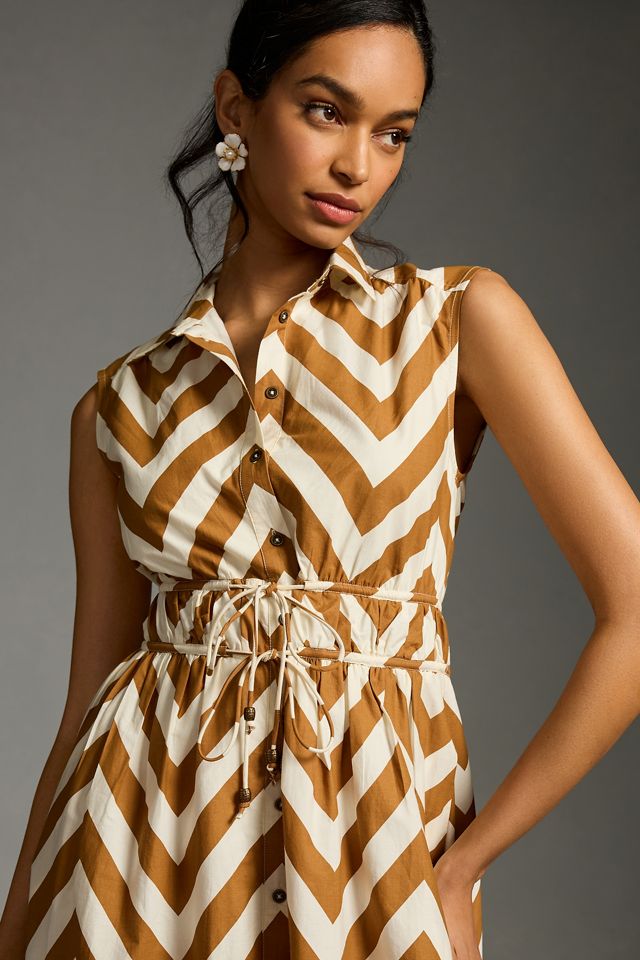 Maeve Sleeveless Shirt Dress #2