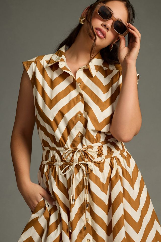 Maeve Sleeveless Shirt Dress #5