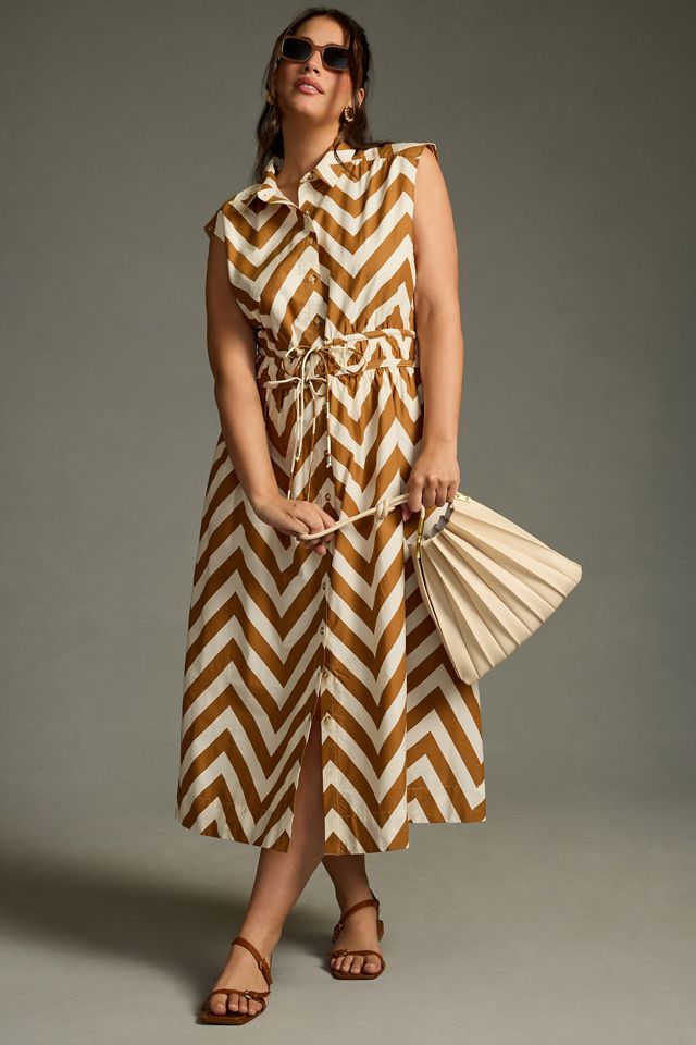 Maeve Sleeveless Shirt Dress #3