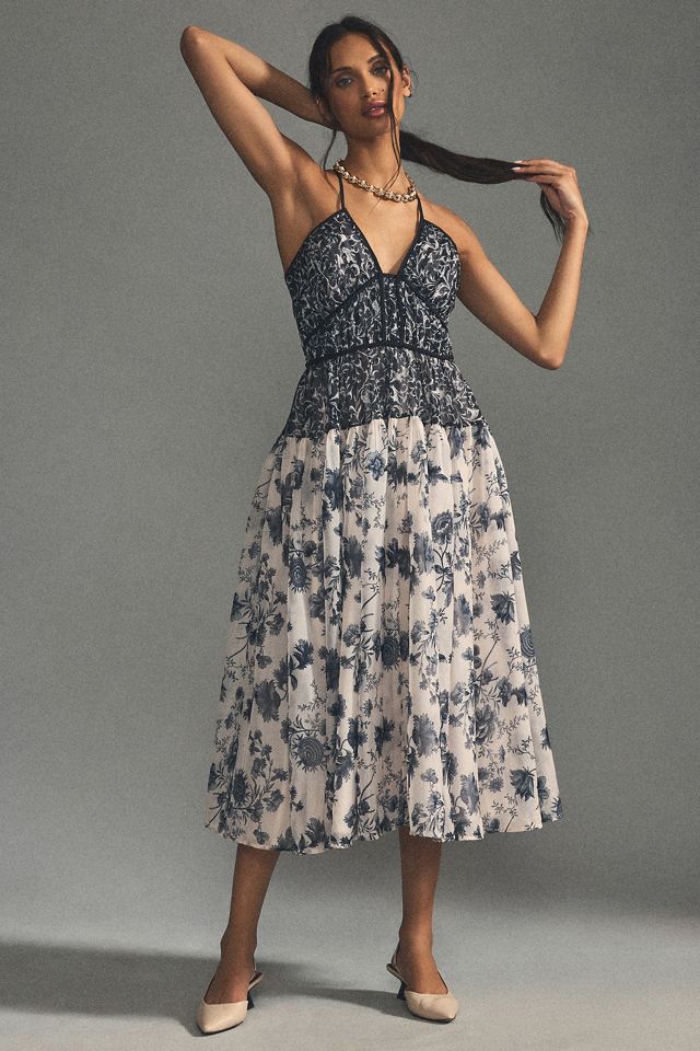 By Anthropologie V-Neck Halter Dress #4