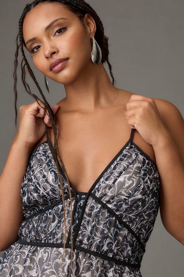 By Anthropologie V-Neck Halter Dress #7