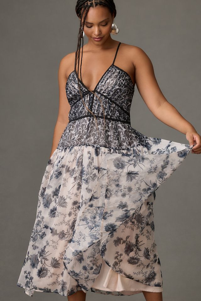 By Anthropologie V-Neck Halter Dress #8
