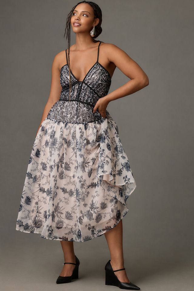 By Anthropologie V-Neck Halter Dress #5