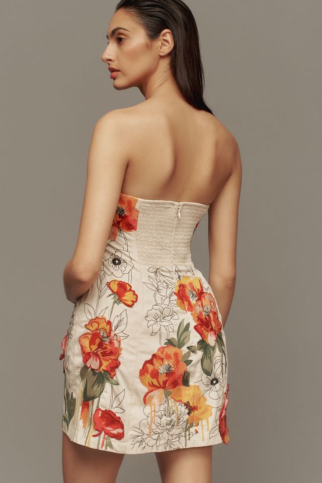 By Anthropologie Sweetheart Embellished Mini Dress #2