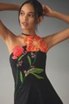 Yukiko Noritake Asymmetrical Floral Midi Dress