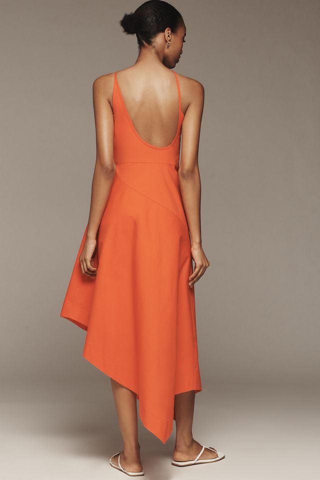 Yukiko Noritake x Anthropologie Asymmetrical Floral Midi