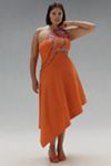 Yukiko Noritake Asymmetrical Floral Midi Dress