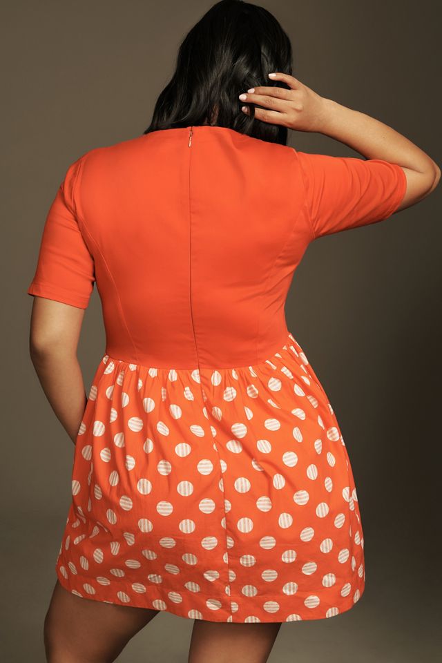 Maeve Short-Sleeve Square-Neck Mini Dress #4